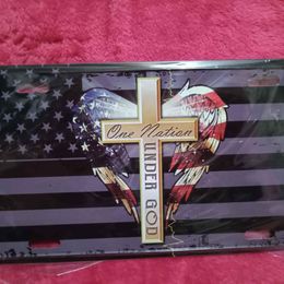 ONE NATION UNDER GOD CAR TAG